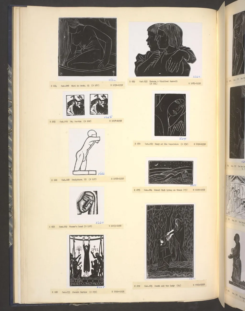 Sculpture II, by Eric Gill, ink, 1923