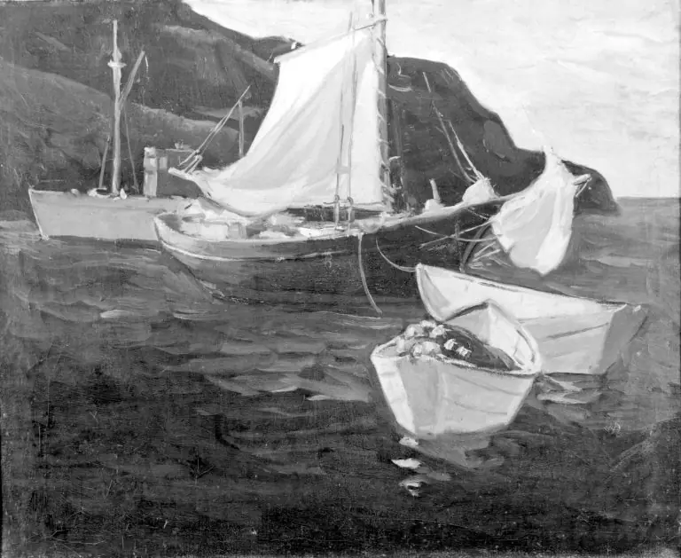 Fishing Boats, Monhegan, by Eric Hudson