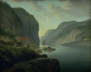 Svinesund nær Frederikshald i Norge, by Eric Paulsen