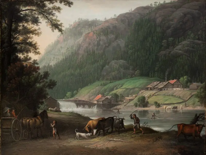 Tistedalen ved Frederikshald i Norge, by Eric Paulsen