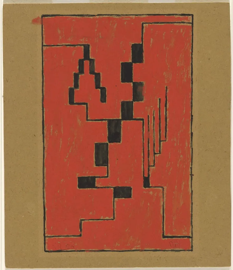 Untitled, by Erich Buchholz, watercolor, 1920