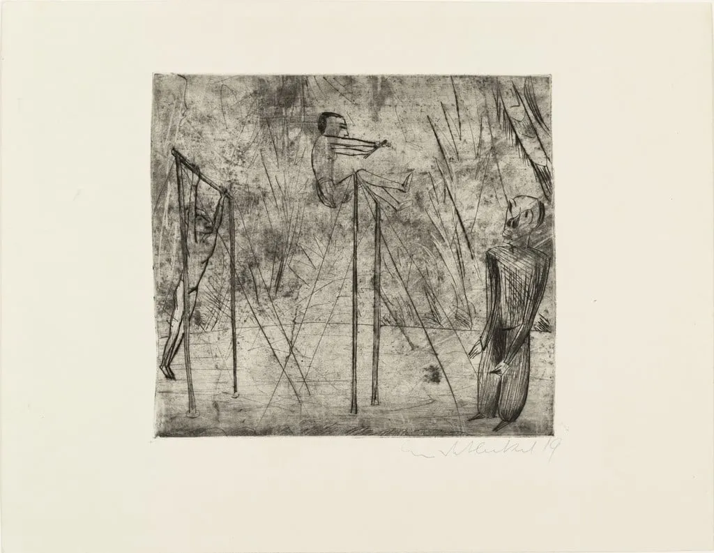 Untitled, by Erich Heckel, ink, 1919