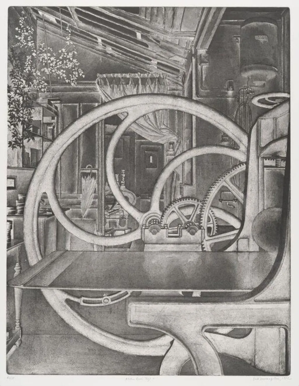Atelier René Tazé V, by Erik Desmazières, 1992