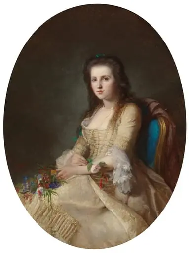 Nainen 1700-luvun puvussa (La Rêverie)