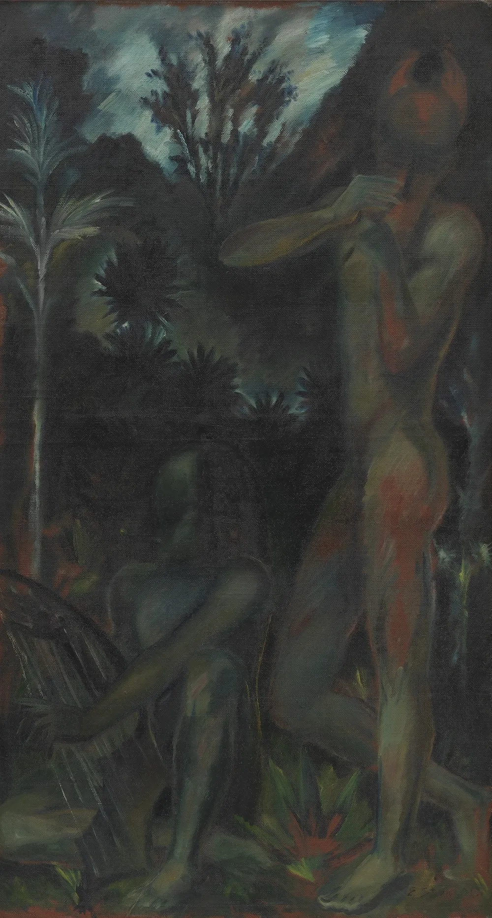 Negro Musicians in the Jungle, by Erik Stæhr-Nielsen, oil, 1921
