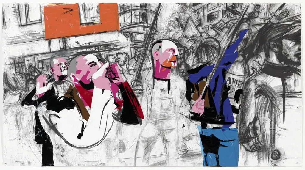Untitled, by Erik van Lieshout, crayon, 2014