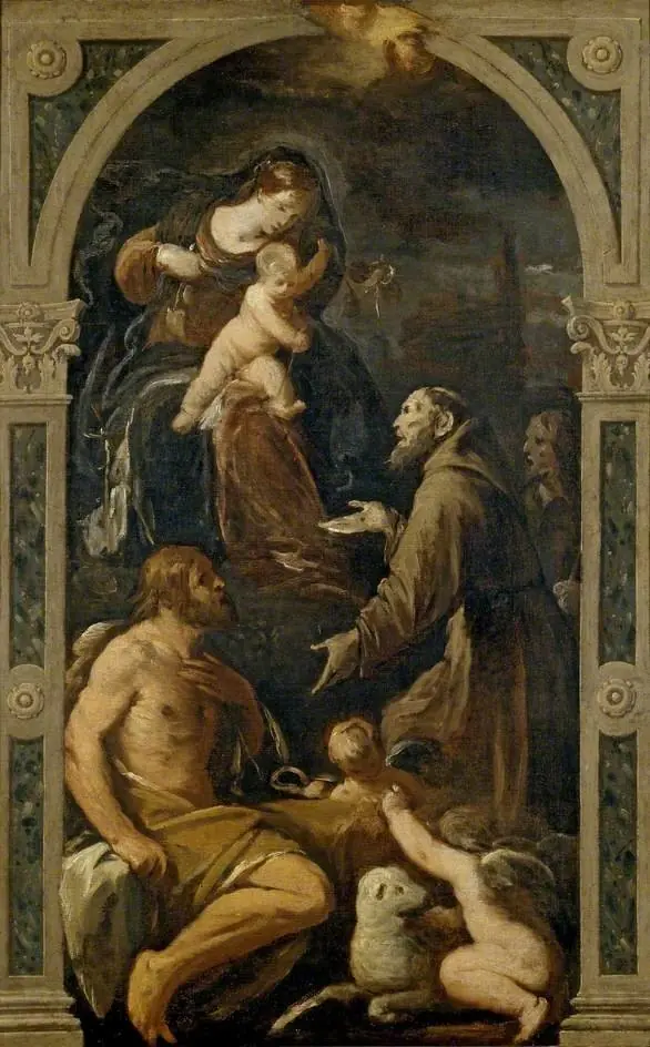 The Virgin and Child with Sts John the Baptist, Francis and James the Great, by Ermanno Stroiffi