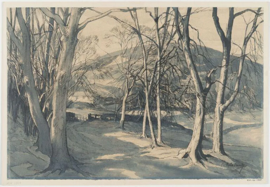 Saddlescombe, by Ernest Alfred Sallis Benney, watercolor