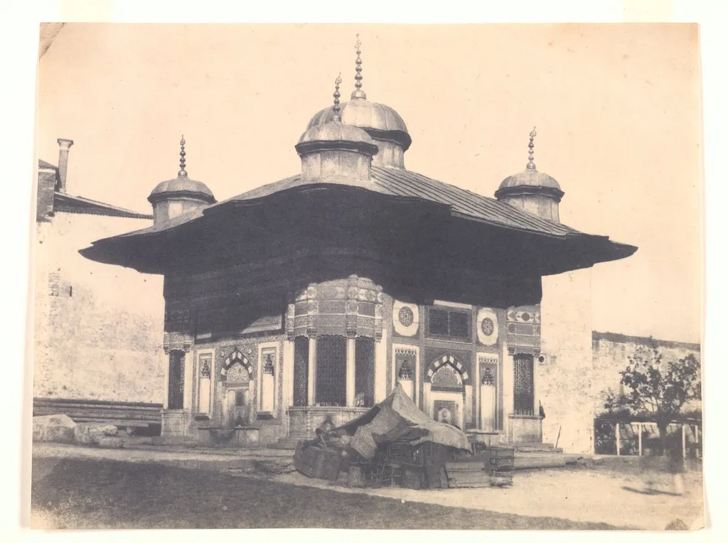 Fountaine de la Sophie, Constantinople, by Ernest de Caranza, 1854