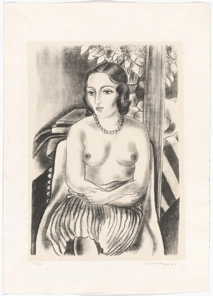 Untitled, by Ernest Fiene, ink, 1924