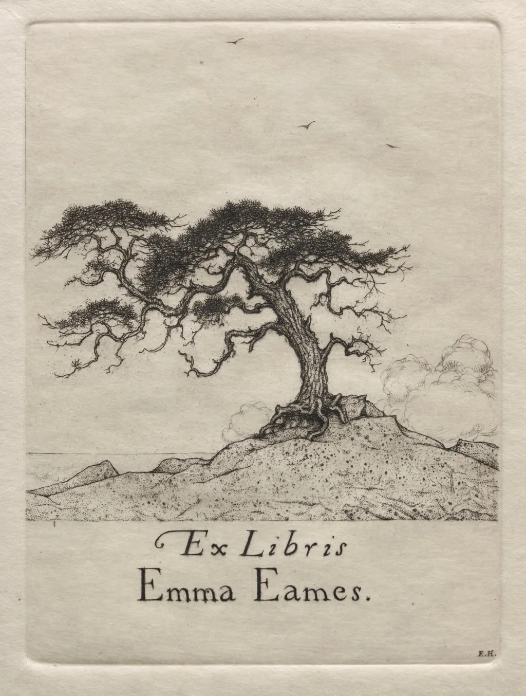 Ex Libris - Emma Eames, by Ernest Haskell, 1910
