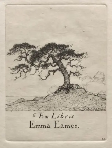 Ex Libris - Emma Eames, by Ernest Haskell