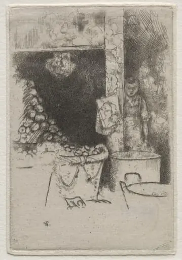 Paris:  Frying Potatoes, by Ernest Haskell