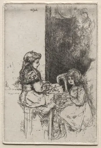 Paris: Shelling Peas, by Ernest Haskell