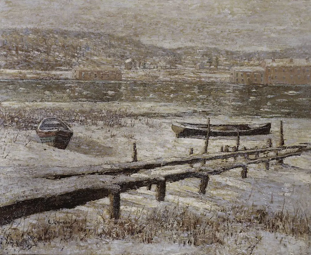 Winter on the River, by Ernest Lawson