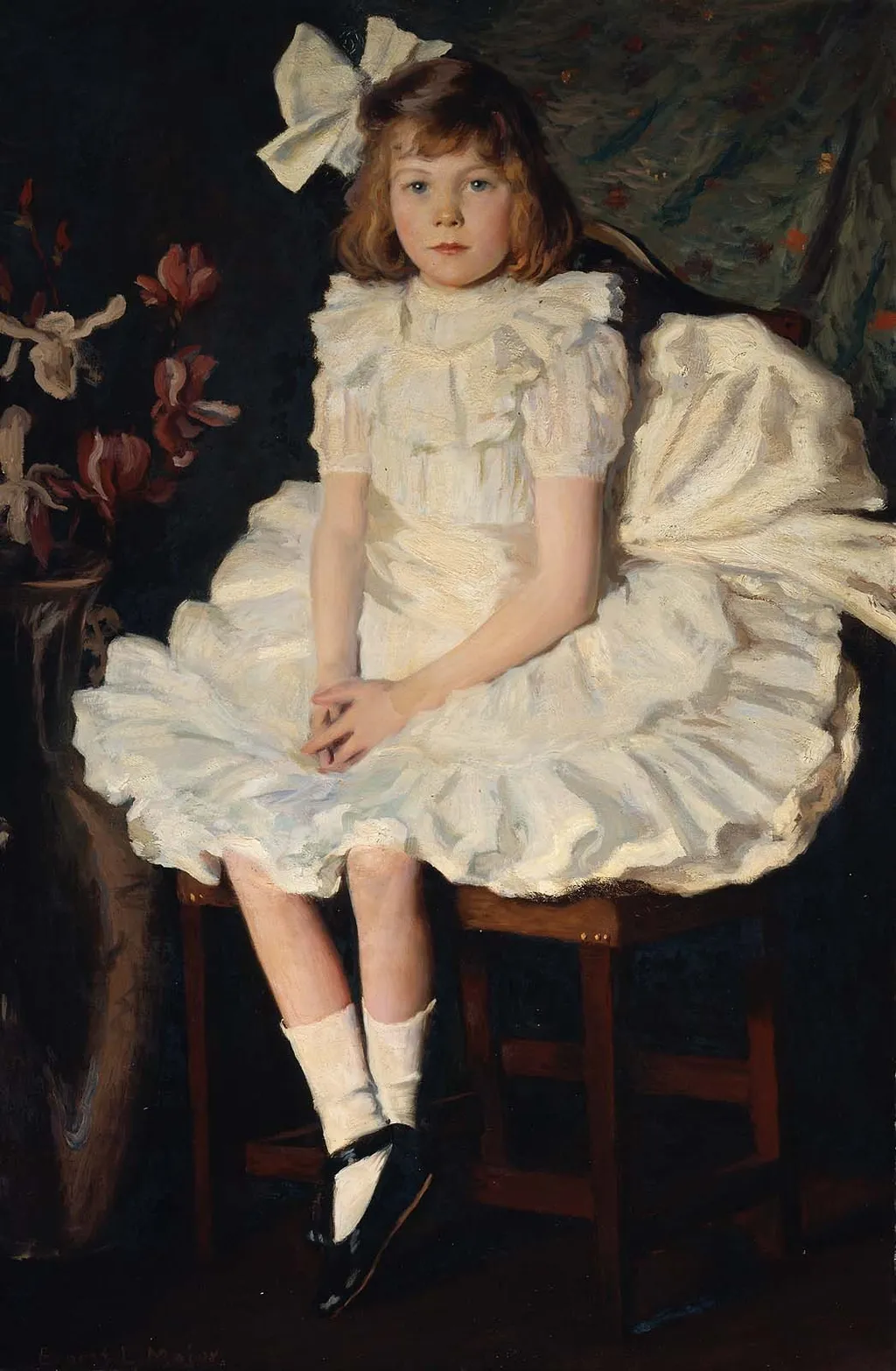 Marion Pond (Mrs. Kenneth Bacon Bond), by Ernest Lee Major, oil, 1903