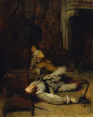 The End of the Game of Cards, by Ernest Meissonier, 1865