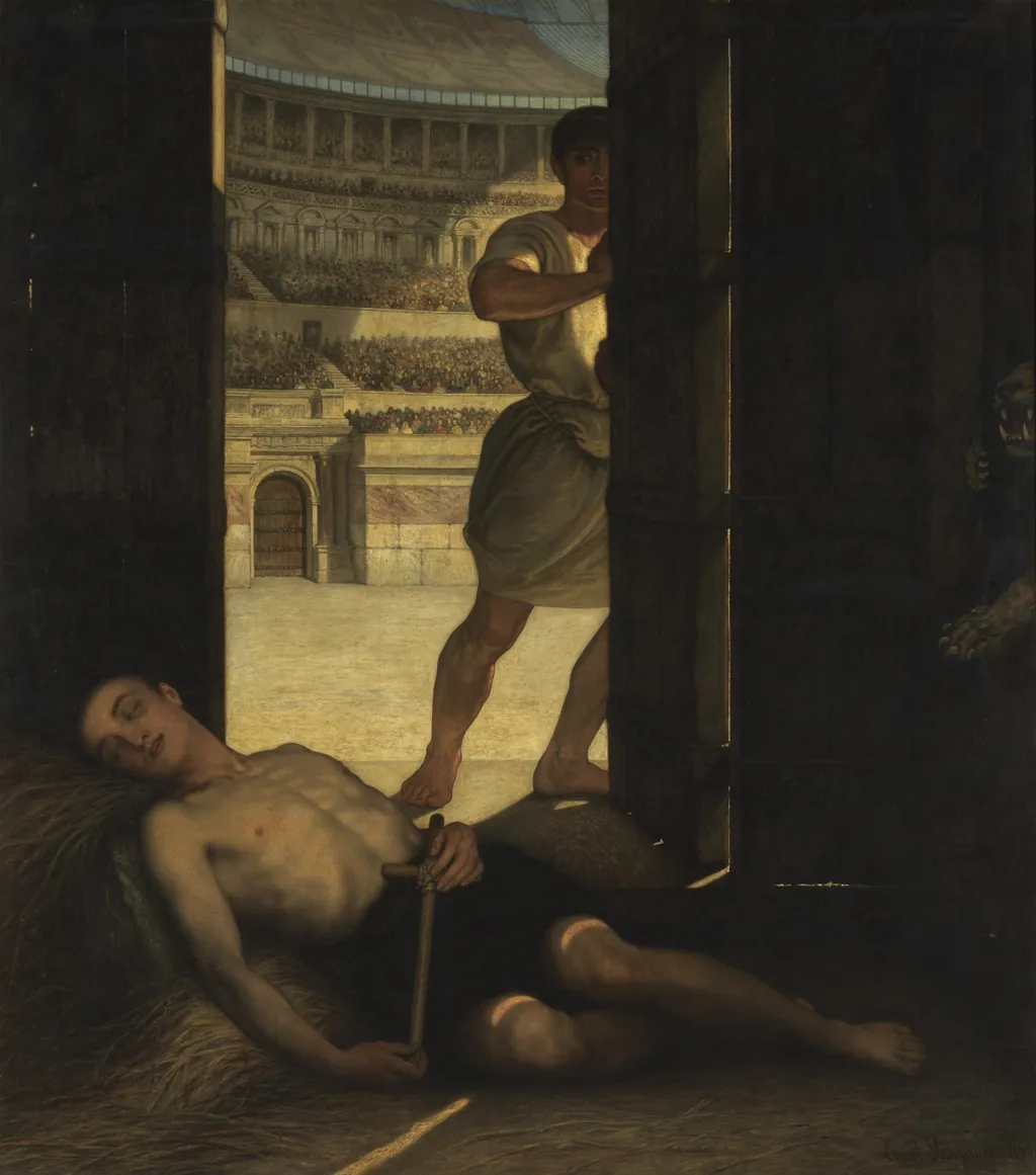 A Christian Martyr, by Ernest Slingeneyer, oil, 1860