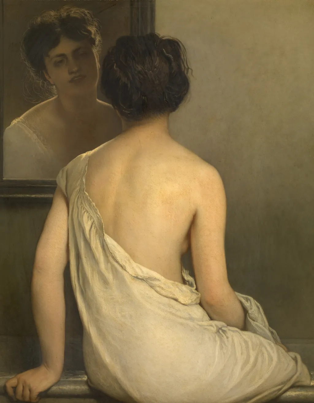 Woman Bathing, by Ernest Slingeneyer, oil, 1872