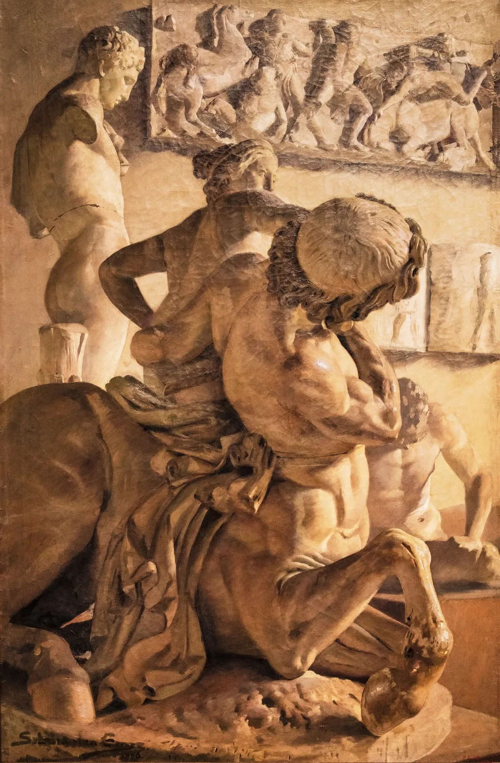 Plaster Moulds, by Ernest Soler i de les Cases, oil, 1894
