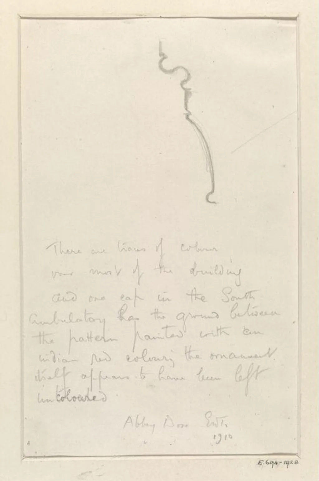 Untitled, by Ernest William Tristram, 1910