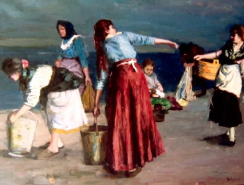 Spălătorese, by Ernö Béli-Vörös, unspecified, 1908