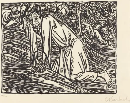 Christ in Gethsemane, by Ernst Barlach