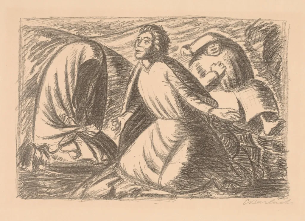 Hope and Despair II, by Ernst Barlach, 1931