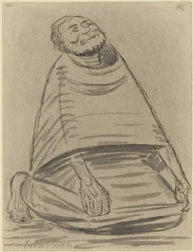 Man Kneeling, by Ernst Barlach