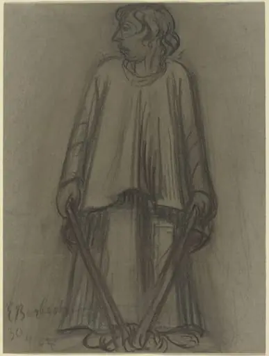 Standing Figure with Extinguished Torches, by Ernst Barlach