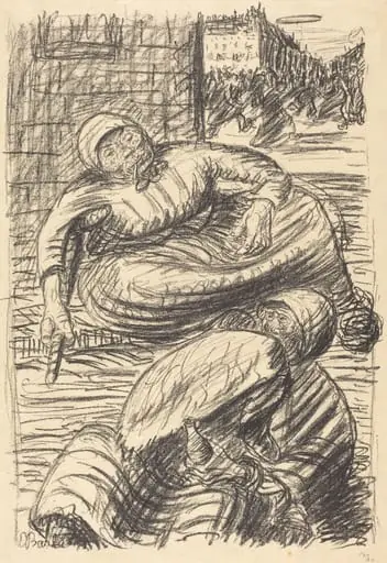 Street in Warsaw, by Ernst Barlach
