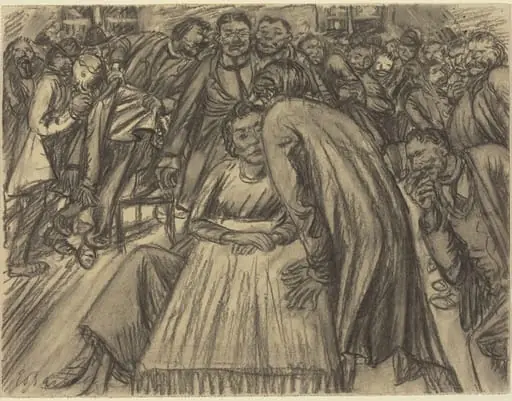 The Couple in the Crowd, by Ernst Barlach