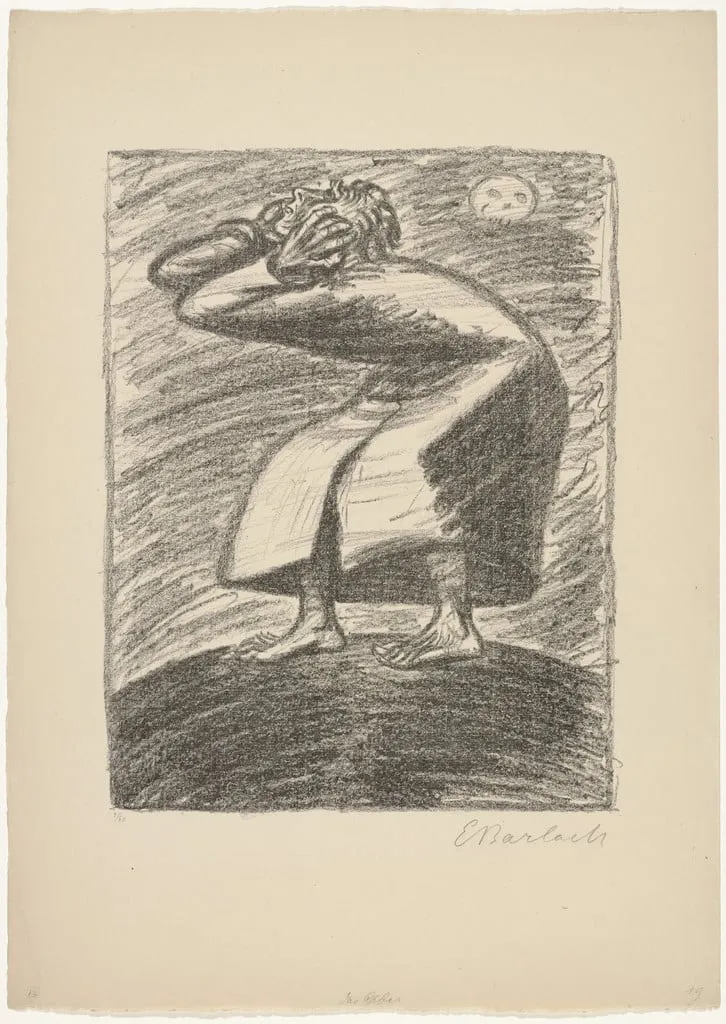 Untitled, by Ernst Barlach, ink, 1924