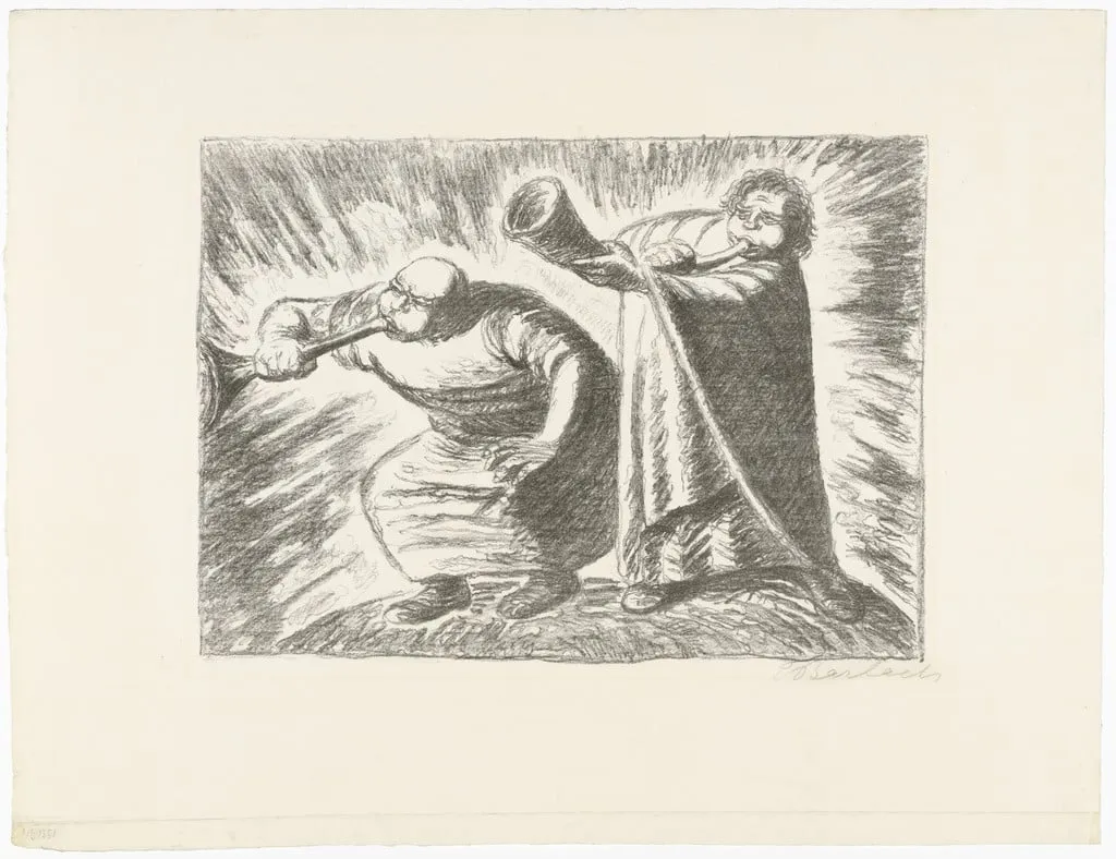Untitled, by Ernst Barlach, ink, 1932