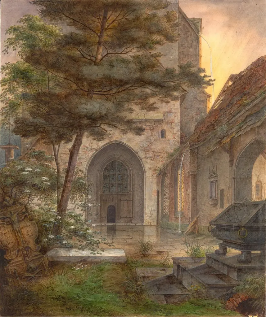 A Portal of a Church, by Ernst Ferdinand Oehme