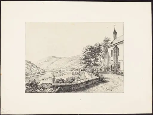 The Convent Terrace, by Ernst Fries