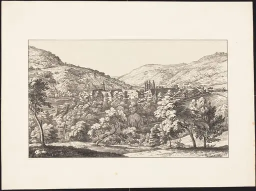 View of the Convent of Neuberg from the Summit, by Ernst Fries