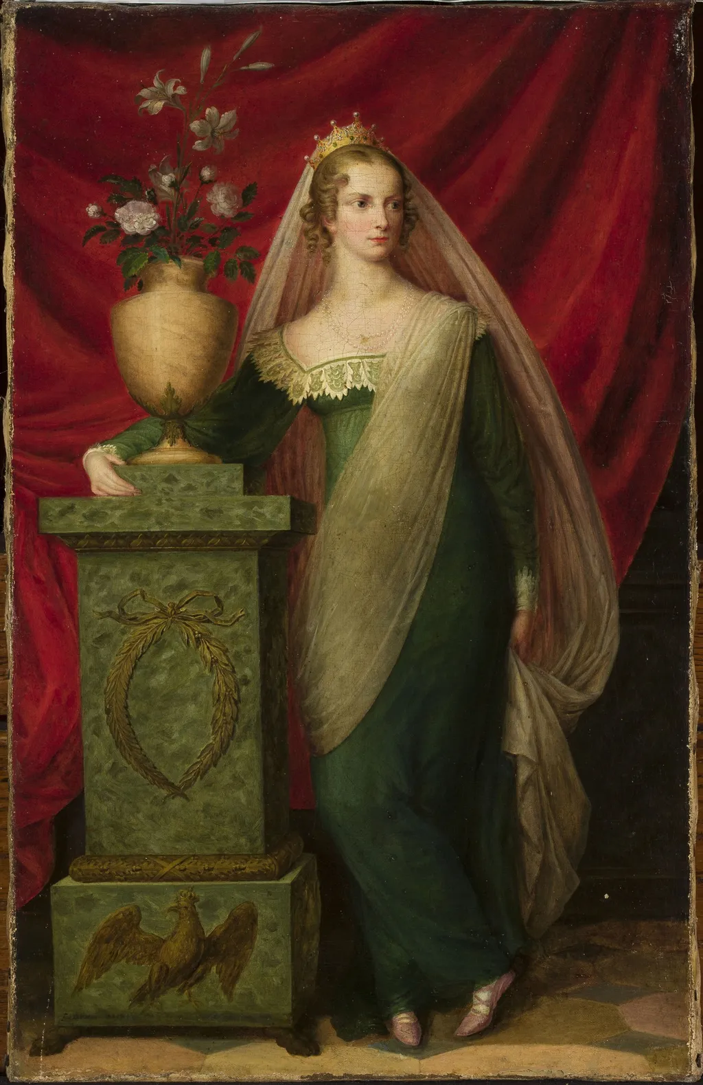Portrait of an unidentified princess, by Ernst Gebauer, oil, 1809