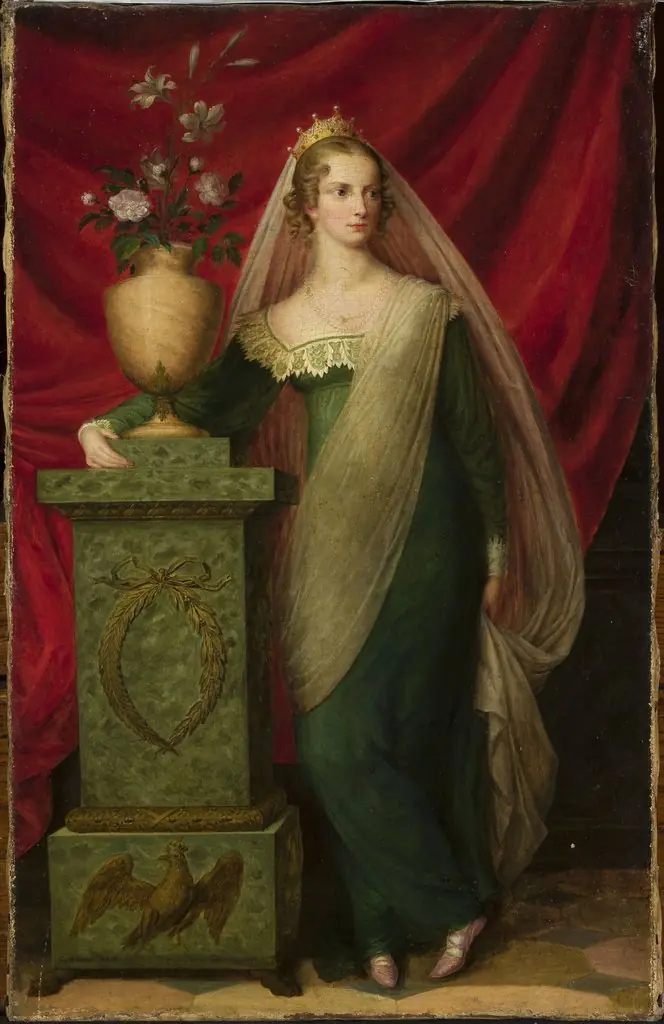 Portrait of an unidentified princess, by Ernst Gebauer