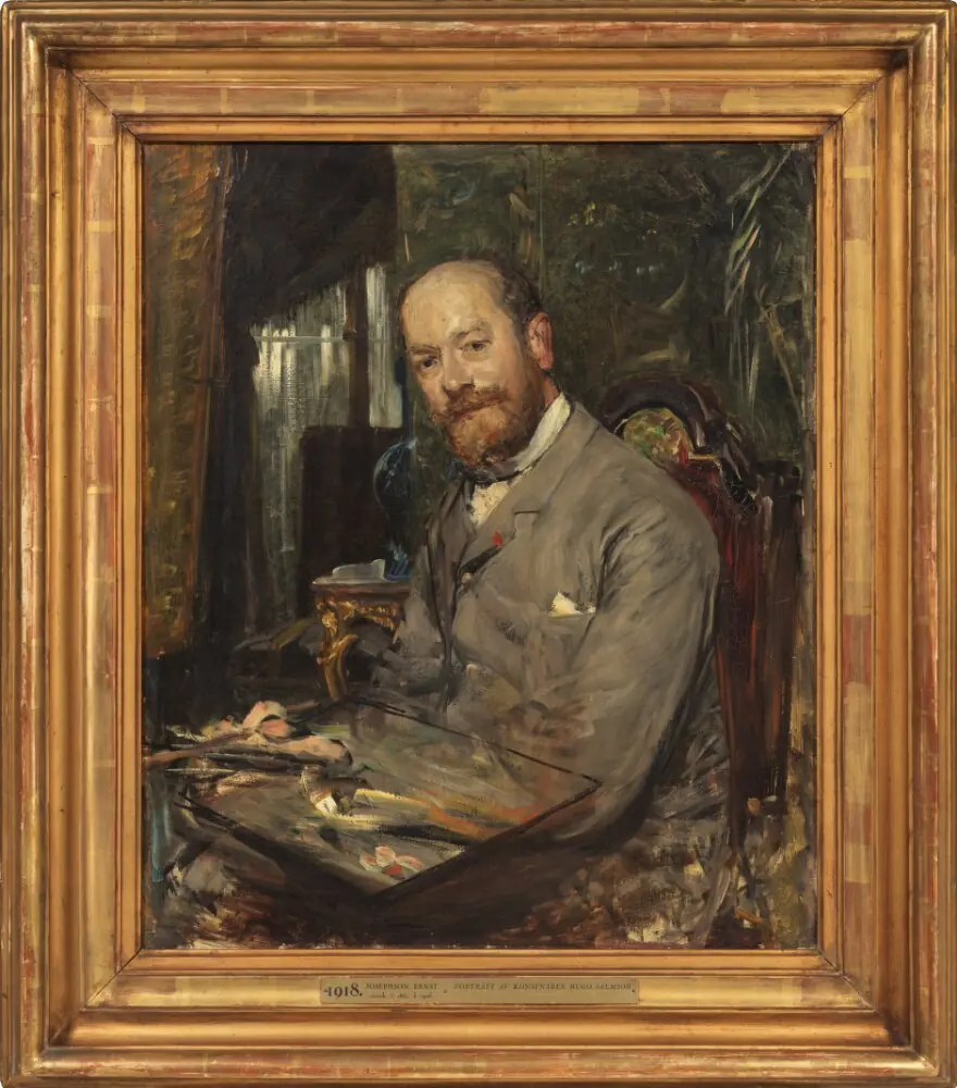 Hugo Salmson, the Artist. Uncompleted, by Ernst Josephson