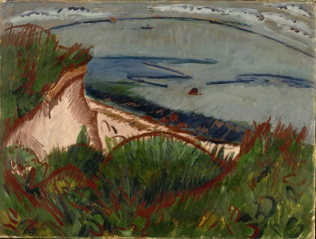 Coastal Landscape on Fehmarn, by Ernst Ludwig Kirchner
