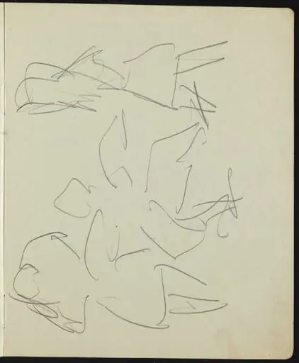Dancers and Performers (Page from a Sketchbook), by Ernst Ludwig Kirchner