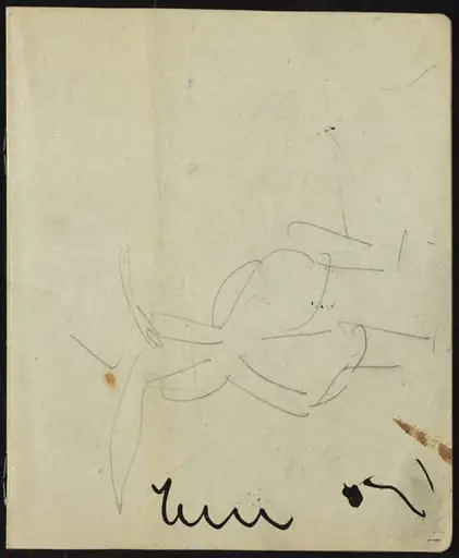 Dancers and Performers  (Page from a Sketchbook), by Ernst Ludwig Kirchner