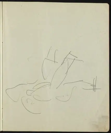 Dancers and Performers (Page from a Sketchbook), by Ernst Ludwig Kirchner