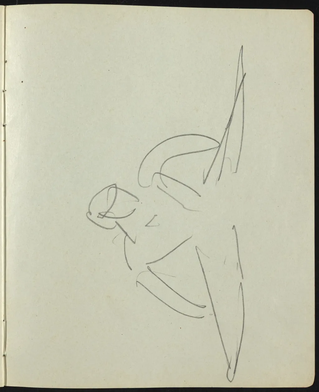 Dancers and Performers (Page from a Sketchbook), by Ernst Ludwig Kirchner, graphite, 1911