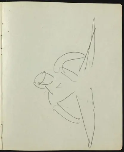 Dancers and Performers (Page from a Sketchbook), by Ernst Ludwig Kirchner