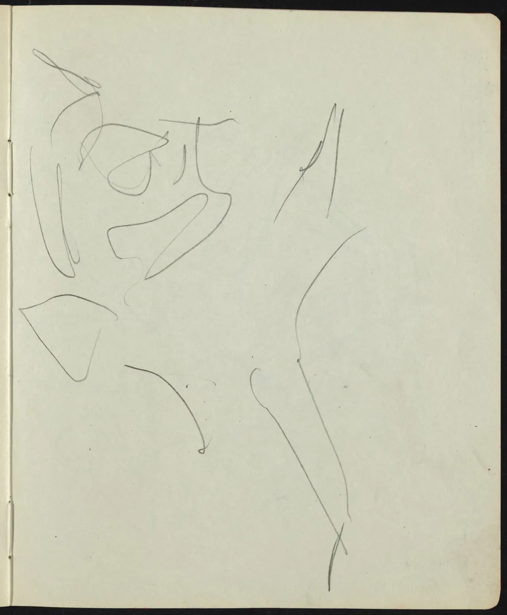 Dancers and Performers (Page from a Sketchbook), by Ernst Ludwig Kirchner, graphite, 1911