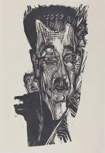 Dr. Ludwig Binswanger (Kopf Dr. Ludwig Binswanger), by Ernst Ludwig Kirchner