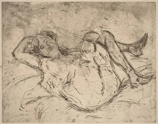 Dreaming Girl, by Ernst Ludwig Kirchner