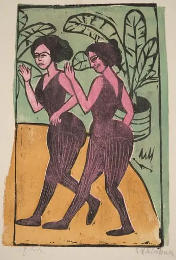 English Step Dancers, by Ernst Ludwig Kirchner
